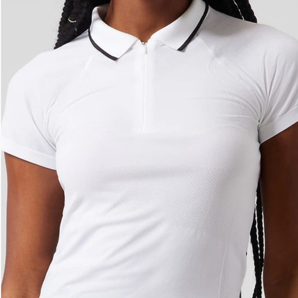 Athleta Momentum Seamless Polo Fitted Short Sleeve Tee *NWT* XL - Picture 12 of 16